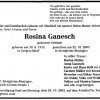 Stefani Rosina 1912-2003 Todesanzeige (1)